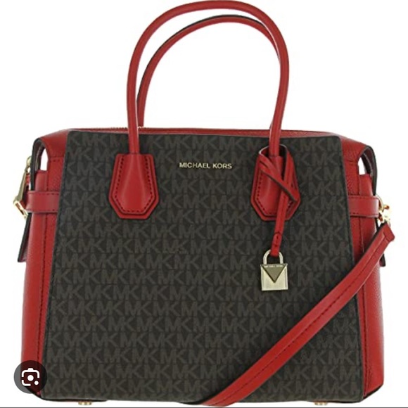 Michael Kors Mercer Belted Large Satchel bag 💼 - Picture 3 of 10